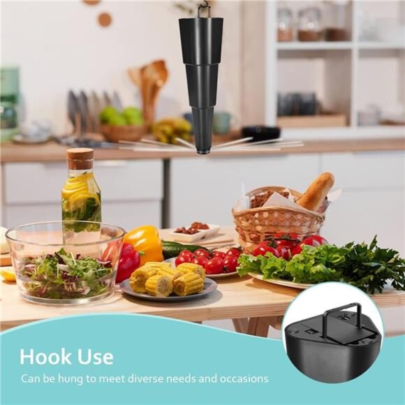 Fly Fans for Tables, Fly Fan Outdoor Indoor Keep Flies Away, Table Top Fly Fan - Picture 5 of 7